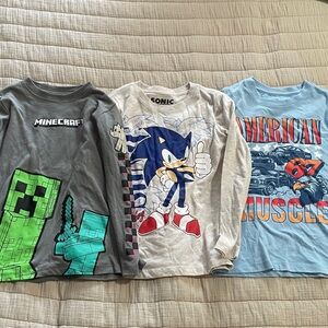 Character and car shirts